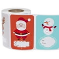 thumbnail image 1 of 250 rollos de pegatinas navideñas, pegatinas temáticas navideñas de dibujos animados, lindas calcomanías decorativas de muñeco de nieve de Papá Noel p, 1 of 7