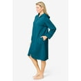 thumbnail image 3 of Dreams & Co. Plus Size Short Hooded Sweatshirt Robe, 3 of 6