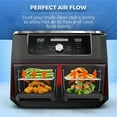 thumbnail image 2 of Air Fryer Rack Air Fryer Accessories Multipurpose Double Layer Rack, Compatible for Ninja Foodi DZ201/401, 2 of 6