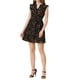 thumbnail image 2 of Vestido Casual de Verano Floral con Volantes y Manga Corta para Mujer XL Negro, 2 of 6