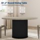 thumbnail image 4 of Yeshouse mesa de comedor redonda 119 cm para 4-6 personas, base de pedestal metálico en onda, estilo granja, ideal cocina y comedor(sin sillas), 4 of 8