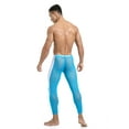 thumbnail image 3 of Raenseen Men's Mesh Yoga Pants See Through Cool Dry Compression Tights Fitness Workout Leggings Sky Blue XL, 3 of 8