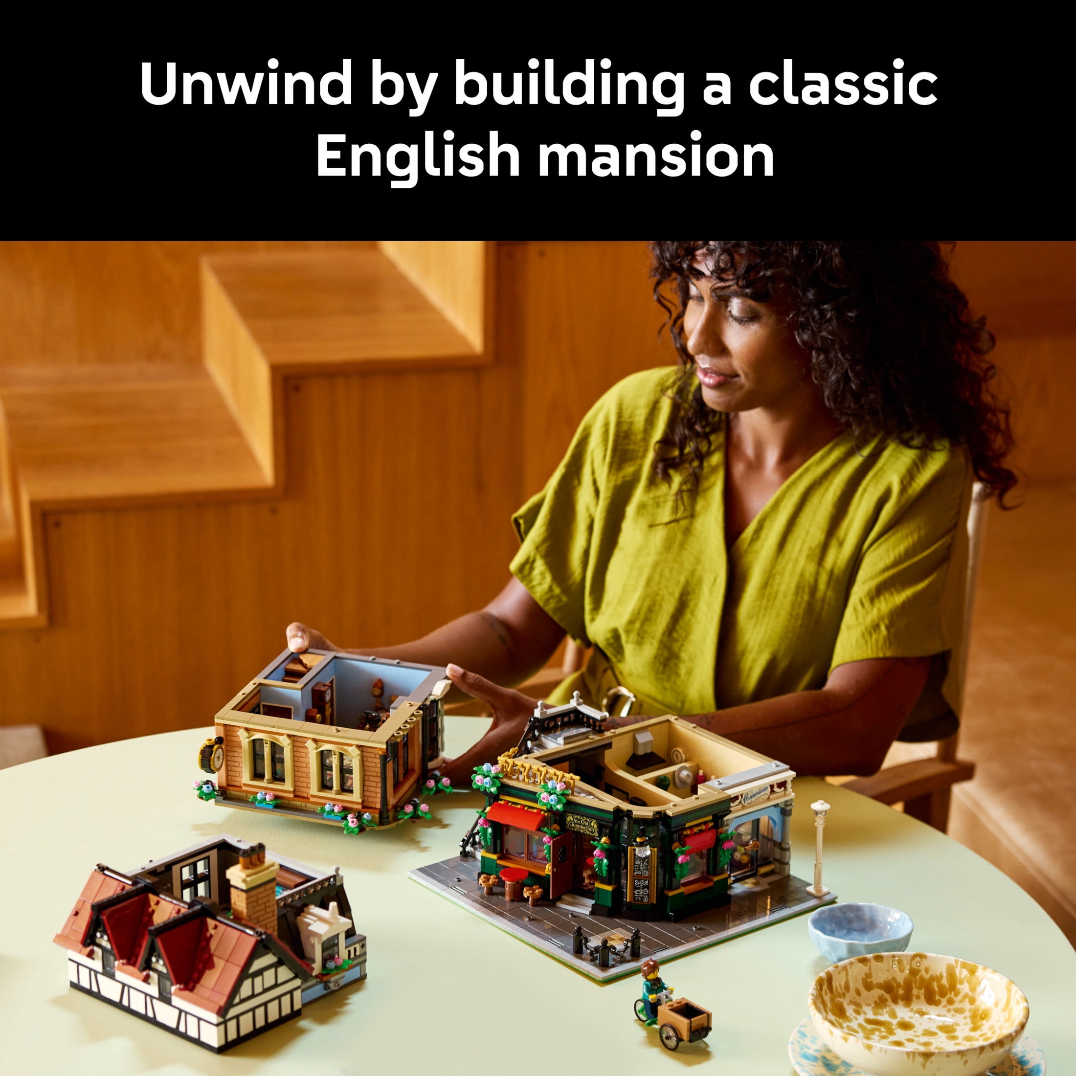 LEGO Icons Tudor Corner Building Set for Adults 18+ - DIY Miniature House Kit - Collectible Mini House Building Set for Men and Women - Crafting Gift for Adults -  10350