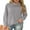 01 Light Gray, variant on Cueply Pullover Sweaters for Women Long Sleeve Cowl Neck Fall Winter Ribbed Turtleneck Sweatshirt Tops