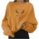 thumbnail image 1 of Gibobby Sudadera de Navidad para mujer Sudaderas con capucha y sudaderas con estampado de la parte superior de vacaciones largas para mujer(Amarillo,M), 1 of 5