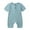 Mint Green, variant on FRSASU Kids Jumpsuit ,Child's Summer Jumpsuit Boys and Girls Baby Botton Short Sleeve Round Neck Cute Solid Shorts Rompers Gray 12-18 Months