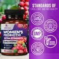 thumbnail image 3 of Probiotics for Women - 90 Billion CFU Women's Probiotic - Targeted Women's Vaginal & Digestive Health Support Formula - 16 Strains, Cranberry, D-Mannose, & Prebiotics - Bottled in USA - 60 Capsules, 3 of 10
