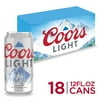 Coors Light Beer, 18 Pack, 12 fl oz Aluminum Cans, 4.2% ABV, Domestic Lager