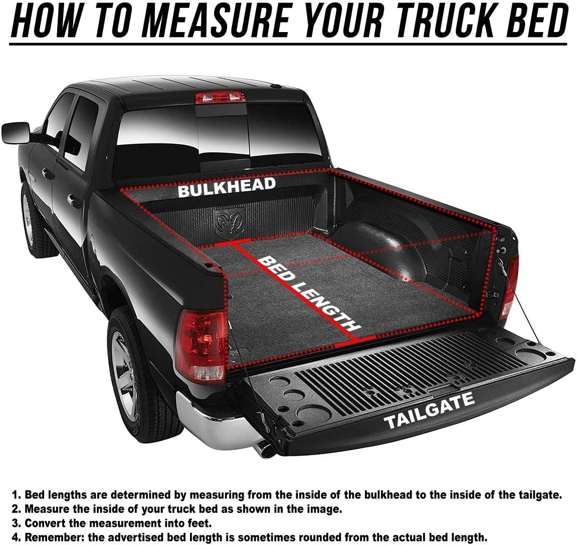 DNA Motoring For 07-14 Chevy Silverado GMC Sierra 6.5FT Bed Soft Vinyl Roll-up Tonneau Cover