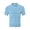 Blue, variant on Mens Textured Knit Polo Shirts Regular Fit Stretchy Golf Shirts