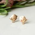 thumbnail image 2 of Howard's Stud Bud Birdie Gold Stud Earrings for Women, 2 of 3