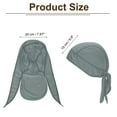 thumbnail image 2 of Uxcell Sweat Wicking Cap Dew Rags Skull Cap Football for Men Light Gray, 2 of 4