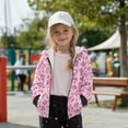 thumbnail image 3 of Uorisanigo Girls Boys Hoodie Hooded Sweatshirt Comfortable Zip Up Pink Cheetah Leopard Print Hoody Jacket Long Sleeve Sweatshirts Jacket Shirts Warm Shirt Fall Winter Outwear, 3 of 8