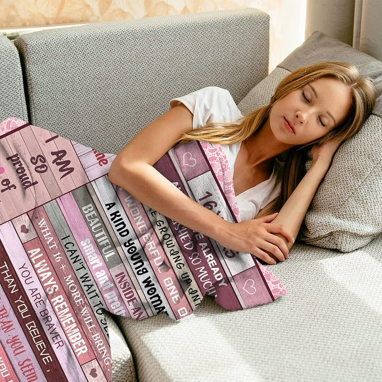  16th Birthday Gifts for Girls, Sweet 16 Gifts for Girls,Sweet 16  Birthday Blanket 60X50,Birthday Gifts for 16 Year Old Girl,16 Year Old  Girl Gift Ideas,16th Birthday Decorations for Girls : Home