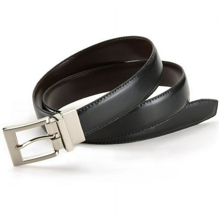 George Mens Leather Reversible Belt
