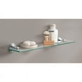 thumbnail image 3 of Preston 19 in. W Glass Bath Shelf in Chrome, 3 of 5