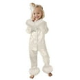 thumbnail image 3 of LUOGENLI Outfits Baby Girl Rompers 6-9 Months Summer Children Fashion Cute Print Casual Comfort Pajamas Set Long Sleeve Shirt Trousers Two Sets Girls Rompers 4T Beige 2-3 Years, 3 of 6