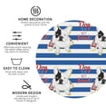 thumbnail image 3 of Naloa Bulldog Friend Leather Coasters for Drinks, Durable Drink Coasters 4 Set for Tabletop Protection, Luxurious Home Décor and Housewarming Gift ( {designName})Round Shape, 3 of 6