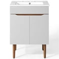 thumbnail image 3 of Modway Harvest Modern Style Wood Bathroom Vanity in Gray/White, 3 of 10