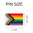 thumbnail image 2 of The Awareness Company Daniel Quasar Progress Pride Flag Silicone Flag Pins 5-Piece, 2 of 4