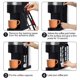thumbnail image 3 of SUNGRACE K Cup Soporte para cápsulas de café para Keurig K-cup Coffee Organizador de almacenamiento de montaje lateral perfecto para mostradores pequeños (negro, paquete de 2 para tazas de 10 K), 3 of 5