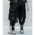 thumbnail image 6 of Niepce Inc Black Japanese Streetwear Baggy Cargo Men's Techwear Pants, 6 of 8