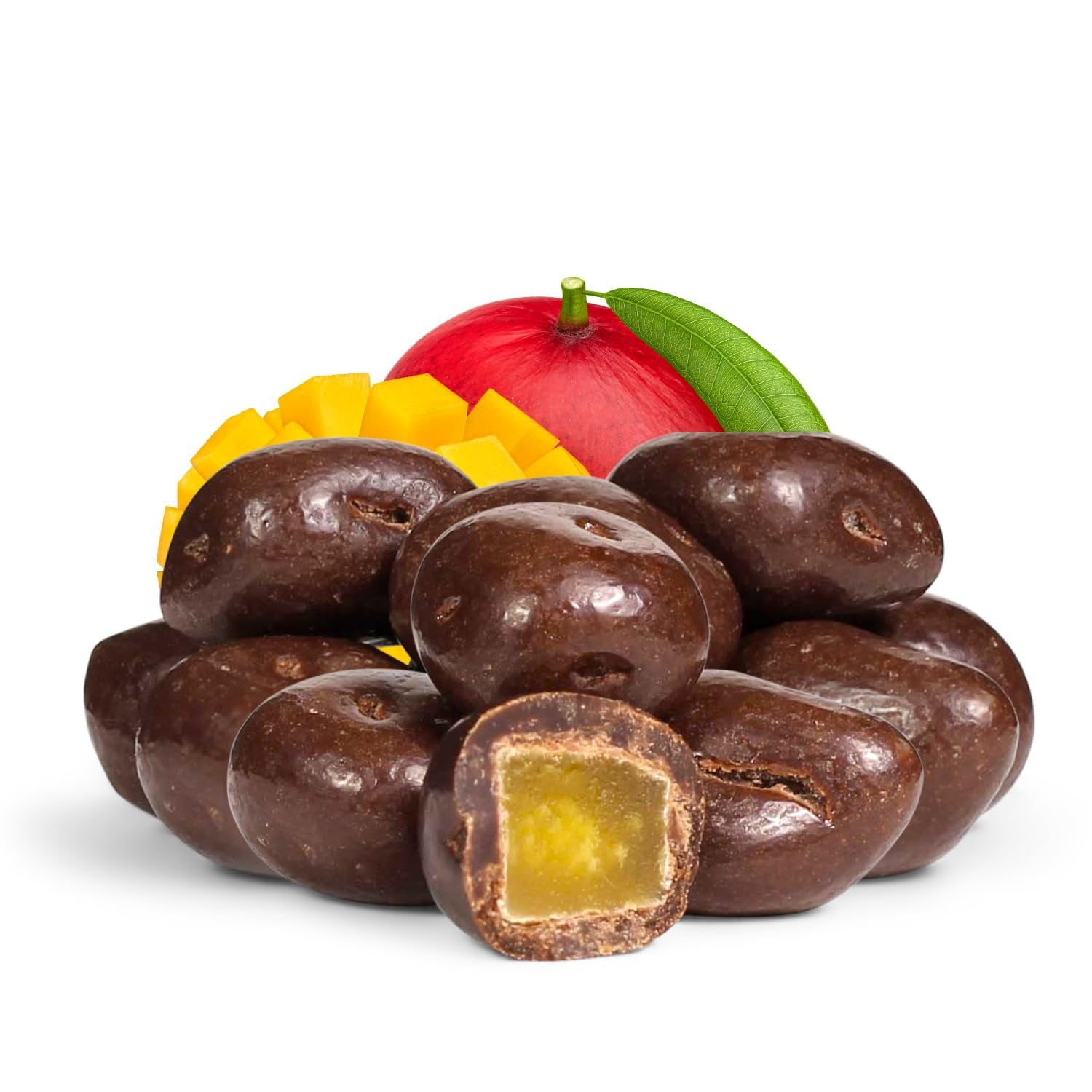Milk Chocolate Covered Dried Mango by It's Delish, 3.75 LBS Jumbo Container  Gourmet Chocolate Covered Mango Bits Fruit Snacks Bulk Chocolate Candy Treats  Dairy, Kosher