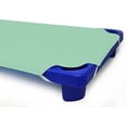 thumbnail image 2 of Standard Size Daycare/Pre-School Cot Sheet -Corner Elastic Loop Daycare Sheet- Children’s Naptime Cot Sheet - Breathable 100% Egyptian Cotton Nap Sheet for Boys/Girls (Aqua, 23"x52" - Pack of 12), 2 of 5