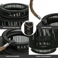 thumbnail image 5 of MEIBUTYUP Black Outdoor Rattan Lantern, 1Pc Decorative Light for Garden, Patio, Party, Festive Ambiance, Stylish and, 5 of 5