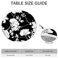 thumbnail image 6 of Round Tablecloth with Elastic Edge and Soft Floral Print, Durable Water-Resistant Polyester for Kitchen or Patio, Fits 44-52 Inch, 6 of 7