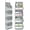 Gray, variant on LazySpin Over the Door Organizer, Stuffed Animal Storage with Clear PVC Windows, Door Organizer Hanging
