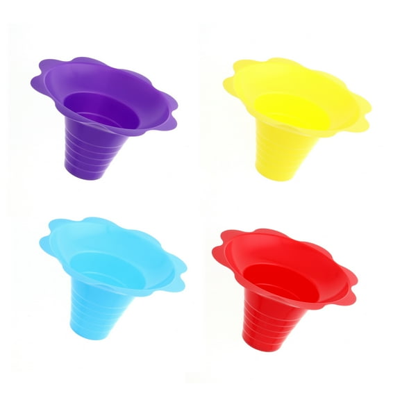 Hypothermias Assorted Color Flower and Snow Cone Cups - 1000 Count Case