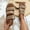 Khaki, variant on Nude Flat Sandals Women's Flat Shoes Ladies Beach Sandals Summer Non-Slip Causal Slippers Greek Sandals Women on Clearance
