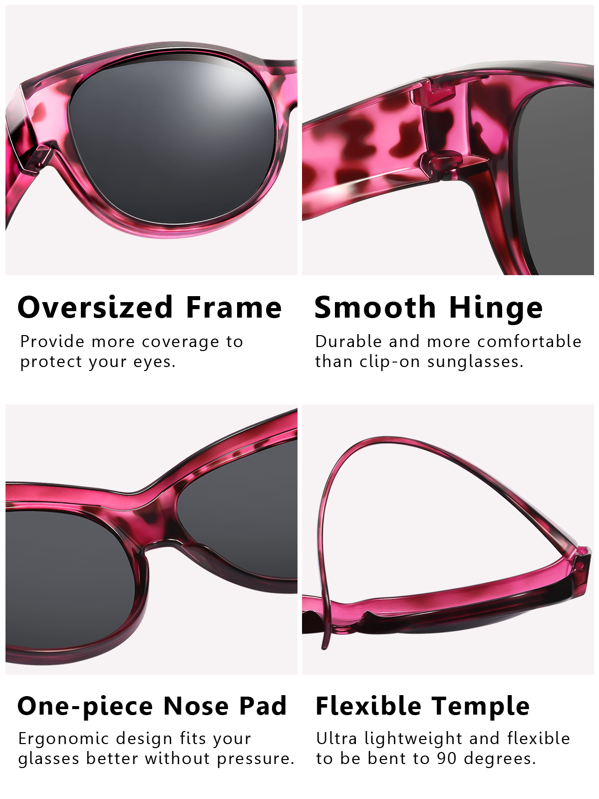 TINHAO Polarized Fit-Over Sunglasses with Hard Case photo 5