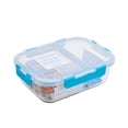 thumbnail image 2 of Contenedor Hermético Popit! Glass P4758D-8 Rectangular Con 2 Divisiones 1.38 L, 2 of 4