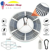 Paddsun NEW 128 LED Solar Flag Pole Light New Super Very Bright Led Solar Powered Lights