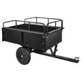 thumbnail image 2 of Towallmark Steel Garden Cart,750lbs Heavy Duty Yard Dump Cart,Utility Metal Wagon with 180°Rotating Pullable Handle and 14-inch Wheels for Garden Farm Yard, 2 of 8