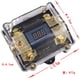 thumbnail image 4 of Caja de fusibles de audio para automóvil de 1 entrada y 2 salidas con bloque de distribución estéreo con pantalla LED, 4 of 8