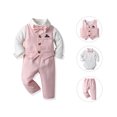 thumbnail image 2 of Gerichy Baby Boys Formal Suit Toddler Gentleman Suit Dress Slim Fit Shirt+Vest+Pants Outfits Toddler Gentleman Set, 2 of 4