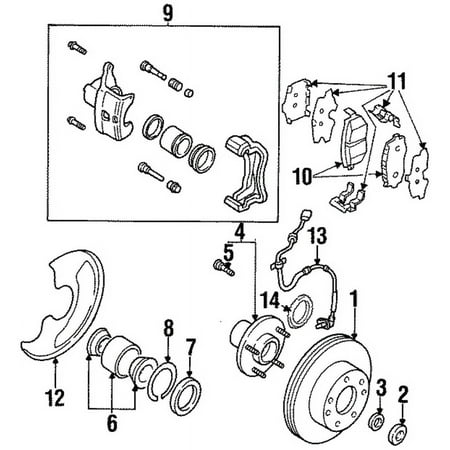 Genuine OE Nissan Hub Assembly - 40202-31U10