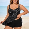 thumbnail image 2 of Womens Plus Size Tankini Swim Tops Summer Tropical Floral Printed Swimwear with Supportive Underwire and Adjustable Straps, 2 of 4