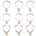 thumbnail image 2 of 9pcs Metal Award Medals Universal Wheat Pattern Medals with Number for Sports Academics Competition (Gold, Silver and Bronze, 3pcs for Each Color, Diameter 6.5CM), 2 of 8