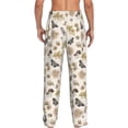 thumbnail image 2 of Bixox Men's nuts leaf Butterfly Patterned Pajama Pants with Pockets Lounge Clothes for Home, 2 of 5
