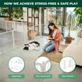thumbnail image 5 of FXW Homeplus Unleashed Indoor Dog Playpen - Stress-Free and Safe Play, Heavy Duty 32 Inch 6 Panels Dog Pen for Small and Medium Dogs, White│Patented, 5 of 7