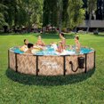 thumbnail image 3 of Summer Waves Elite 12' x 30" Round Above Ground Pool w/Pump, Light Oak, 3 of 7