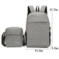 thumbnail image 3 of Coofit Laptop Backpack USB Earphone Hole Casual Backpack Travel Backpack with Purse, 3 of 10