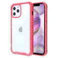 thumbnail image 3 of Apple iPhone 12 PRO MAX /6.7" Hybrid Cover with [TPU Cushion] Enhanced Hand-Grip Frame Shock-Absorbing Armor Rubber Bumper [Transparent Clear Red] Phone Cover For iPhone 12 Pro Max, 3 of 6