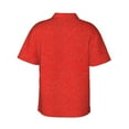thumbnail image 3 of Daiia Red Glitter Hawaiian Shirt for Men Gentle Cotton Regular Short Sleeve Casual-Medium, 3 of 9