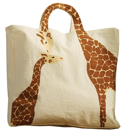 Women's Loving Giraffes Tote Bag - Top Handle Magnetic 