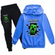 thumbnail image 1 of Minecraft sudadera infantil confeccionada con capucha + pantalón conjunto de 2 piezas PH2088A, 1 of 1